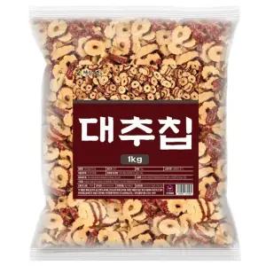 엄마애손 대추칩 1kg건과 건칩 슬라이스 말린것 간식 고급 별미 어른 아이 디저트 바삭한