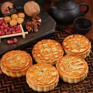 (제스트)복원 빵 월병 팥앙금 3봉 선물 중국과자 아이간식