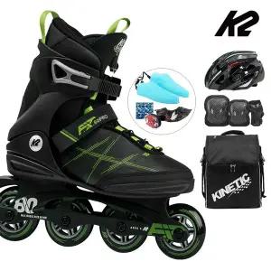[케이투스케이트]성인 인라인스케이트 K2 핏 80 프로 성인용 인라인+가방+보호대+헬멧 신발항균건조기 ...