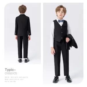 루나버블 검정 블랙 정장 세트 9-21호 (자켓+바지+보타이or조끼) 아동 남아 어린이 키즈 초등학생 주니어 결혼식 하객 연주 행사 공연 졸업 앨범 촬영 입학 생일 투피스 쓰리피스 정장세트