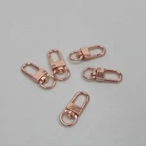 회전형 키링 고리 D형 로즈골드 셀프 재료 키링아이템 D고리