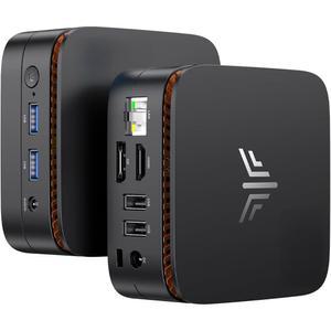 캠루이 에센엑스 E1 미니 PC, N150 프로세서(최대 3.6GHz), 데스크톱 컴퓨터 16GB DDR4 1TB SSD, 4K UHD, LAN, WiFi/BT 4.2, 비즈니스, 오피스, 홈 서버용 타워