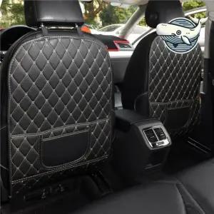 세련된 자동차 시트 보호 매트 고급 차량 킥매트 수납포켓 의자밑