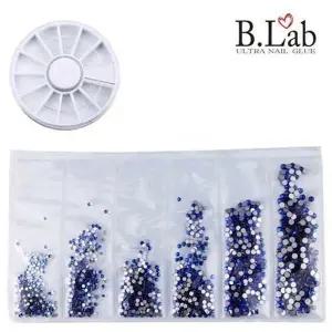 뷰랩 - 네일 파츠재료 스톤 큐빅 평스톤6종 사파이어-W5ED30C
