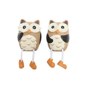SE 장식소품 갈색 부엉이 대 2P