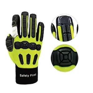 충격방지장갑 가죽작업장갑 협착저감 (F형) 진동 예초기 그라인더