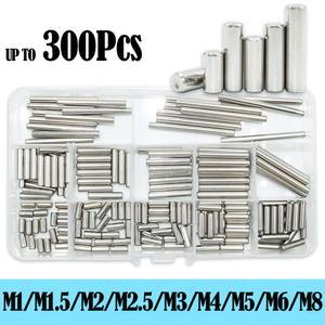 다웰 핀 분류 키트 M1 M2 5 M3 M4 M5 M6 M8 304 스테인레스 스틸 위치 지정 선반 지지대 솔리드 실린더