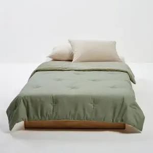 [JAJU](강남점)25N 소프트 극세사 피치스킨 차렵이불_SS_카키그레이