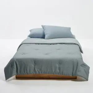 [JAJU](강남점)25N 소프트 극세사 피치스킨 차렵이불_SS_블루그레이