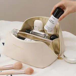 칸막이 분리 가죽 파우치 화장품가방 안방 여자 메이크업 여성