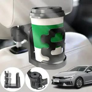 기아 K5(DL3)(23~25) 자동차 헤드레스트 컵홀더 뒷좌석 다용도 음료수 거치대 차량용 컵 보관함 블랙 2개