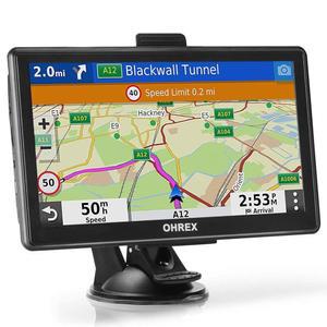 블루투스가 장착된 차량용 OHREX N800 GPS 내비게이터, 7인치 트럭 GPS 상용 드라이버, 2025 지도(무료 평생 업데이트), 세미 트럭커 GPS 내비게이션 시스템, 맞춤형 트럭 라우팅