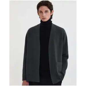 질스튜어트뉴욕 맨 [질스튜어트뉴욕] 다크그레이 버튼리스 가디건 JNSW3C001G3 339539