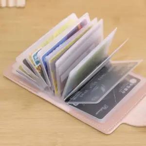 케이스 홀더 남자 자격증 카드 수첩 포토 보관 여자 대용량 지갑 휴대용 미니 명함집 명함