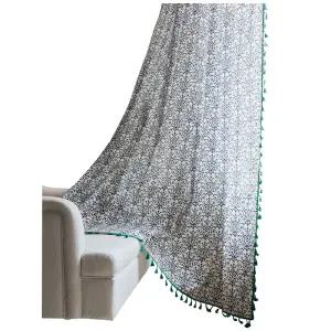 빈티지 보헤미안 가리개 거실 커튼 주방 레이스 가림막