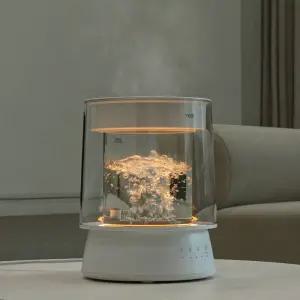 보아르 더글라스 물멍 가열식 가습기 분리세척 통유리 무드등 아기 신생아 저소음 스텐 온열 스팀