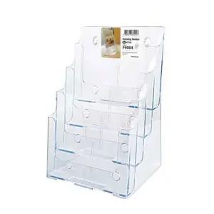 카탈로그꽂이A4(4단)(F4004 4580 231X31) 전시용품 POP 게시판 꽂이 표지판 오피스