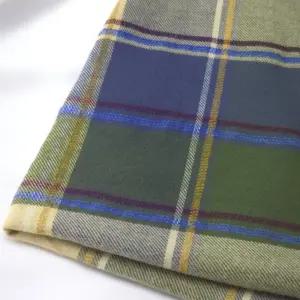 코튼면 기모트윌 선염 체크원단 라이 천원단