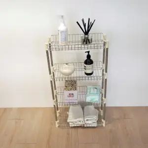 고품질 스텐4단선반 다용도실 선반 진열대 세탁실선반 (WA586B6)