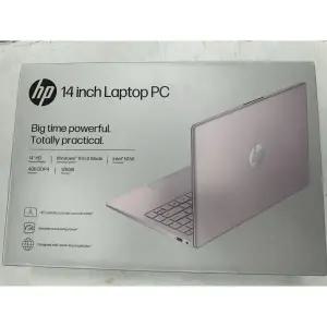 HP 14 HD Windows LAPTOP 랩탑 노트북 Intel 프로세서 N150 4GB RAM 128GB Tranquil 핑크 가벼운 인강용 가