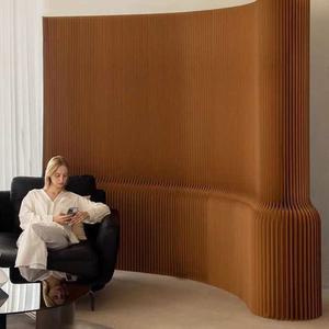 친환경 종이 경량 칸막이 카페 가벽 파티션 100X120CM 화이트 공간분리