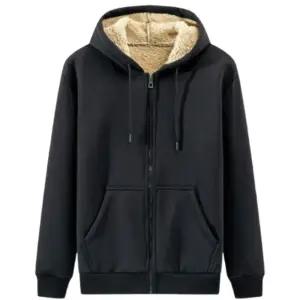 남녀공용 양털기모 후드집업 점퍼 보온성 좋은 겨울 데일리 캐주얼 후리스 무지집업