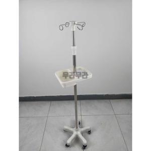 링거 스탠드 바퀴 폴대 막대 가정용 병원폴대 손잡이 화이트 워터 링거걸이 수액 바퀴형