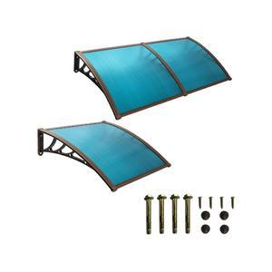 빗물막이 캐노피 창문 어닝 비가림막 테라스 차양막 1판 60x80cm 처마 1. 2지지대 현관