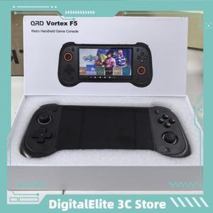 QRD Vortex F5 레트로 복고풍 엔틱 핸드 헬드 게임 콘솔 홀  조이스틱 5.5 인치 Ips 스크린 Linux 시스템 L