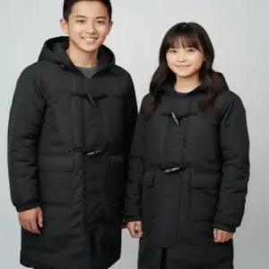 소이주니어 남자 여자 야상 패딩 롱점퍼 남여아 고학년 중학생 보온성 가벼운 25W0951