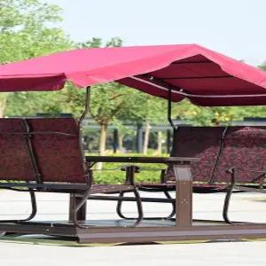 야외흔들의자 전원주택 스윙 팬션 철제 흔들의자 원목 그네