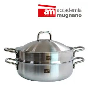 AM 마스타 통3중 스텐 파티웍 -28cm / 찌개,인덕션,스테인레스, 양수냄비,찜솥