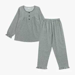 NCG2178 BYC 순면 면 기모 여성 긴팔 잠옷 파자마 세트