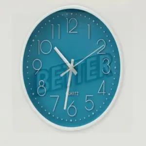 타임이즈 원형 벽시계(20cm) (스카이/화이트) 거실시계