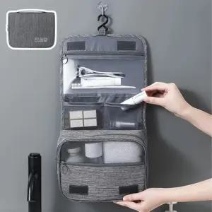 여행용 출장 캠핑 벽걸이형 세면파우치 워시백 방수파우치 세면백 걸이식 수학여행