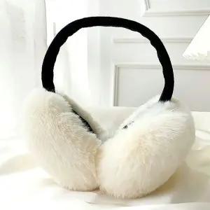 (쓰러담아) 접이식 귀마개 털귀마개 방한 보온 귀도리