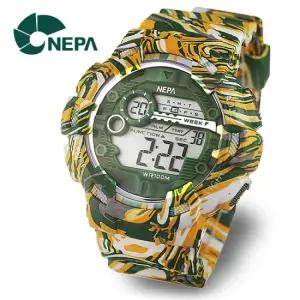 [네파] NEPA 힙합 전자 방수 학생 군인시계 N236-MIX
