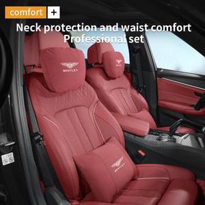 벤틀리 컨티넨탈 GT MULLINER Bentayga Flying Hurtling Spurlogo 차량용 머리 받침 목 지지대 요추 쿠션