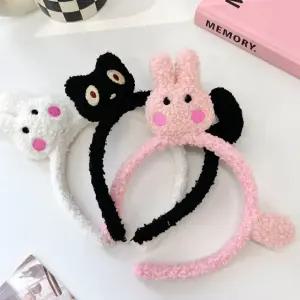 몽글이 토끼 고양이 캐릭터 헤어밴드 귀여운 머리띠 파티 소품 튬