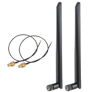 2PCS 4G 8G 라우터 카드 RF 안테나 WIFI 케이블 고무 듀얼 밴드 어댑터 옴니 무선 2X15CM
