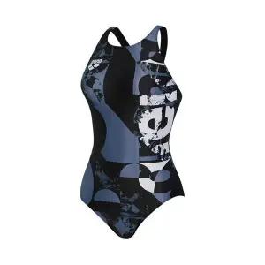 아레나 스머지레터 원피스 레이서백 A5BL1LD05BLK (사은품 2종 증정)