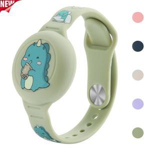 어린이 목걸이를위한 새로운 Airtag 팔찌, 어린이를위한 편안한 보안 에어 태그 팔찌 목걸이, AirTag 시계 밴드