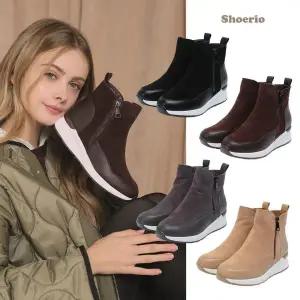 공영단독 상품 [슈리오] 천연소가죽 앵클 키높이 스니커즈(5.5CM)