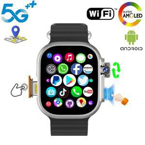 DW100 Pro 5G LTE 스마트워치 지문 잠금 해제 제어 스마트 시계 512GB ROM 무료 다운로드 앱 WIFI GPS 카메