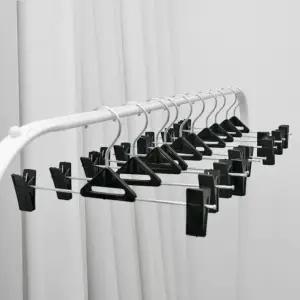 10P 바지걸이-바지걸이.바지옷걸이.집게옷걸이.행거.슬림형옷걸이.회전고리옷걸이.묶음