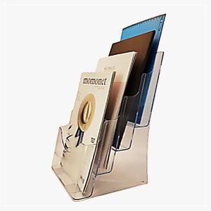 디스플레이 A4 4단 책 메뉴판 종이 카다로그 스탠드 팜플렛 잡지진열대 홍보물진열대 거치대 꽂이