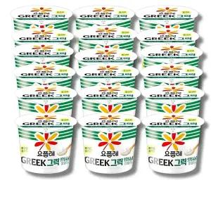 빙그레 요플레 그릭 마일드 요거트 무가당 플레인 180g(18입)