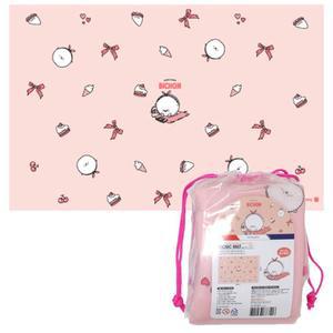 폭신한 코랄 1인용 봉주르비숑 미니매트 매트 미니돗자리