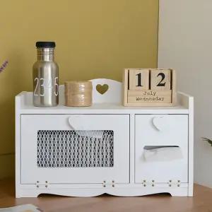 ( 밀키 티슈 멀티수납장 MD005정리가구 다용도 인테리어 심플 서랍장 정리장