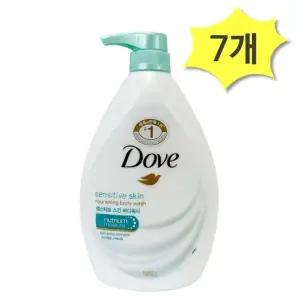 도브 센서티브 스킨 바디워시 대용량 천ml x 7개 민피부 순한보습